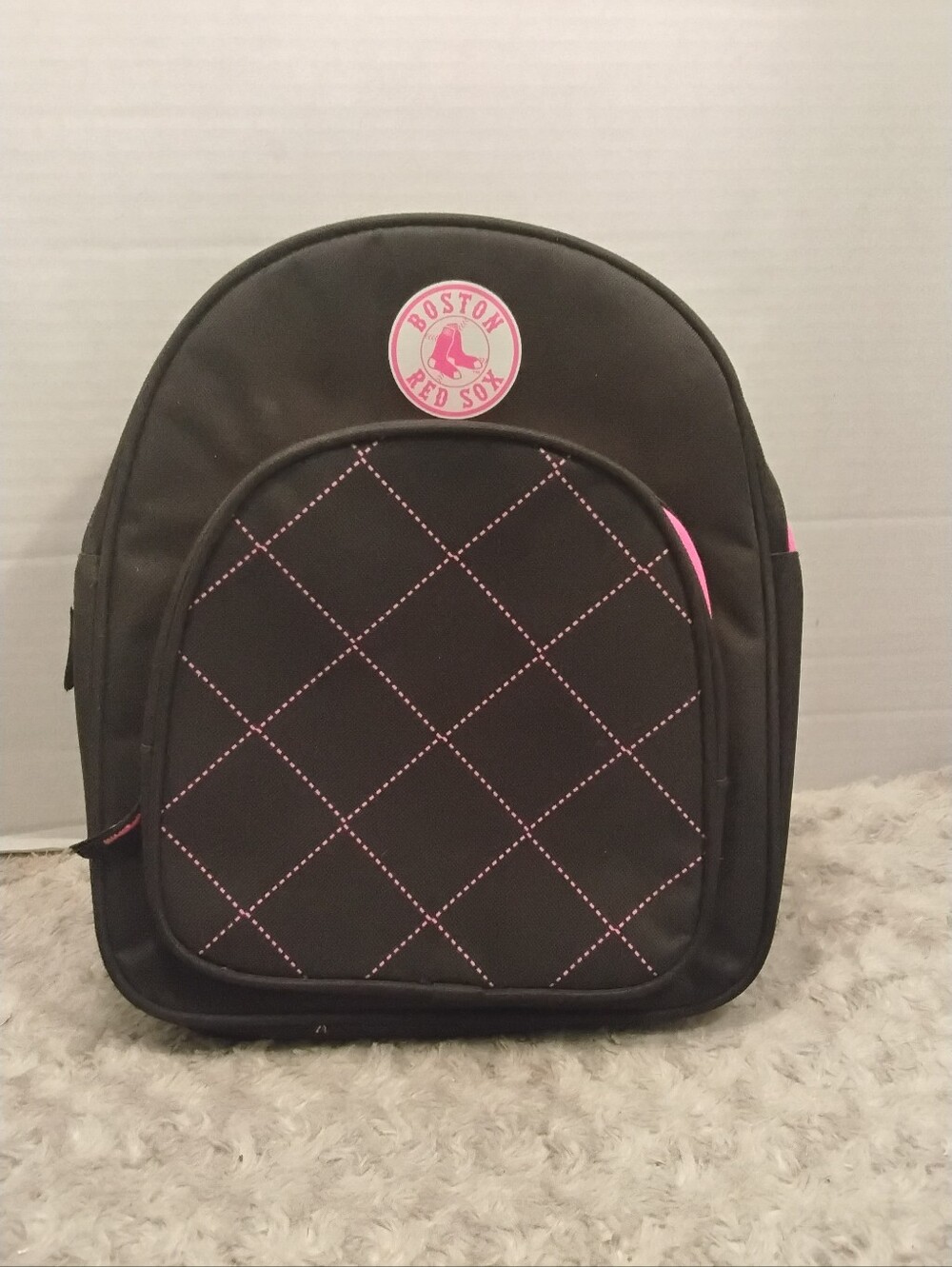 Boston Red Sox Black and Pink Small Backpack Official MLB. CLEAN.